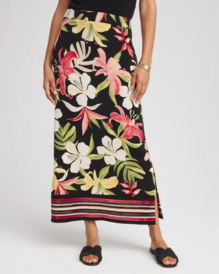 Travelers™ Tropical-Lily Midi Skirt | Chico's